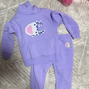 Champion Kids Matching Set in Purple